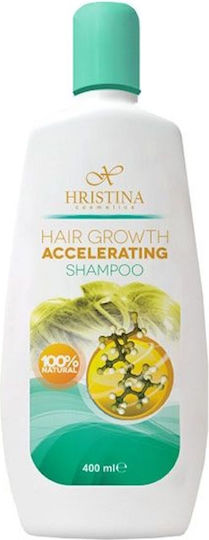 Hristina Cosmetics Hair Growth Σαμπουάν Αναδόμησης/Θρέψης για Εύθραυστα Μαλλιά 400ml