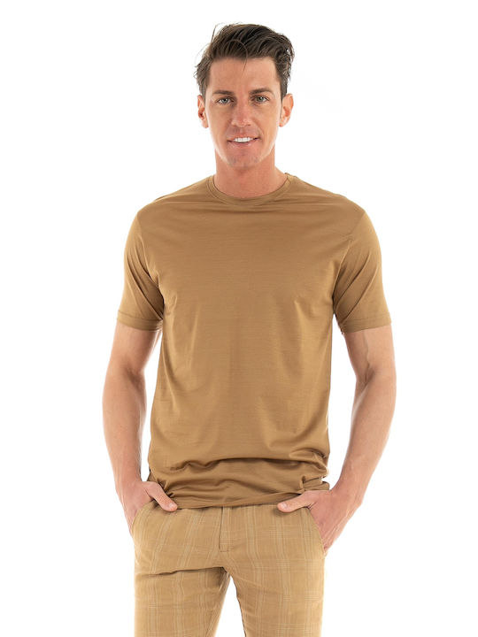 Paul Miranda Men's Short Sleeve T-shirt Brown
