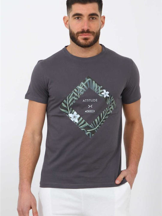 Attitude T-shirt Γκρι
