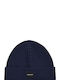 Gant Ribbed Beanie Cap Navy Blue