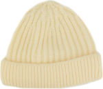 24 Colours Ribbed Beanie Cap Beige
