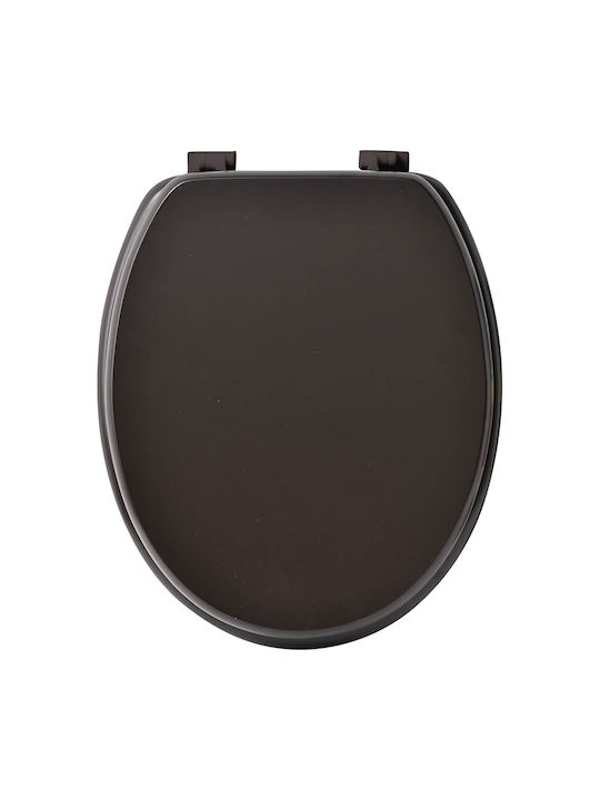 Eurocasa Toilettenbrille Kunststoff 43x36cm Braun