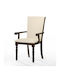 Dining Room Wooden Chair Ecru 53x61x99cm