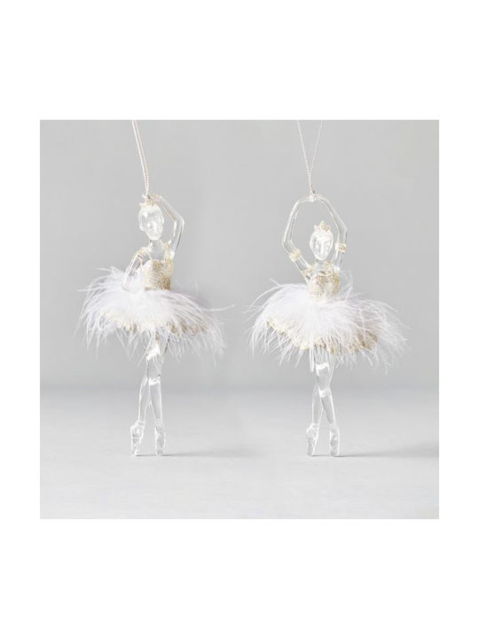 Eurolamp Christmas Αcrilyc Ballerina Ornament Transparent 17x7.5cm