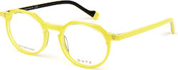 Dutz Eyewear Женски Пластмасов Рамка за очила Жълт DZ2251 15