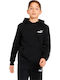 Kids Sweatshirt with Hood and Pockets Black