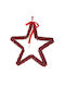 Iliadis Christmas Star Ornament Red