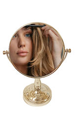 Tpster Tisch-Schminkspiegel 17,5 x 17,5 cm Gold...