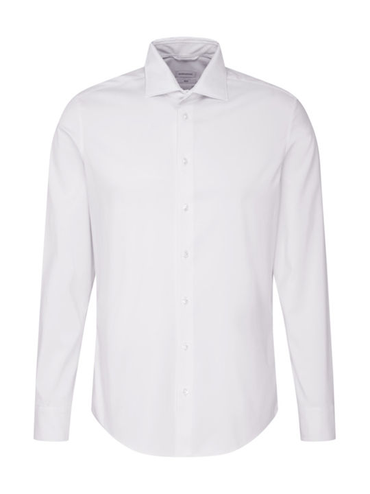 Seidensticker Men's Shirt Long Sleeve White