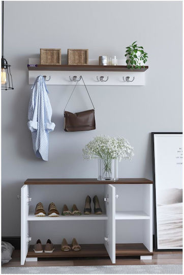 Furaha Eingangsmöbel mit Schuhschrank 90x33x52.2cm