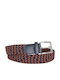 Elastic Men's Belt Knitted Brown