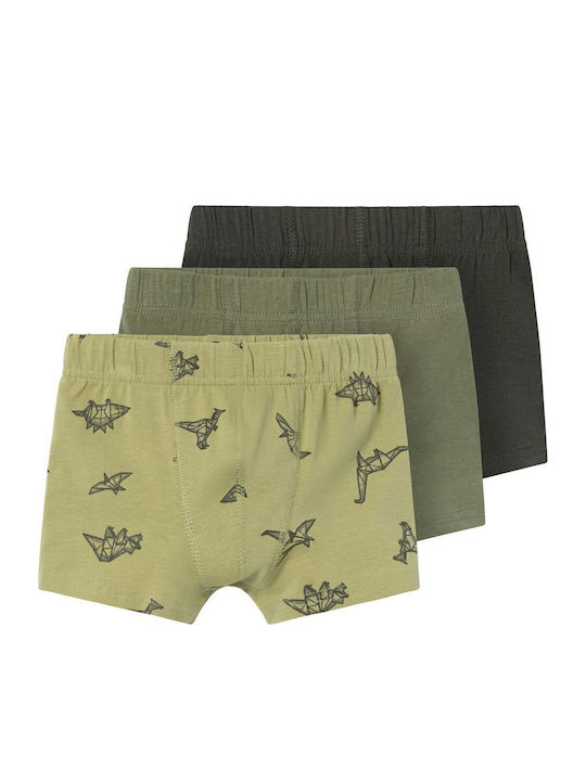 Name It Kinder-Set mit Boxershorts Khaki 3Stück