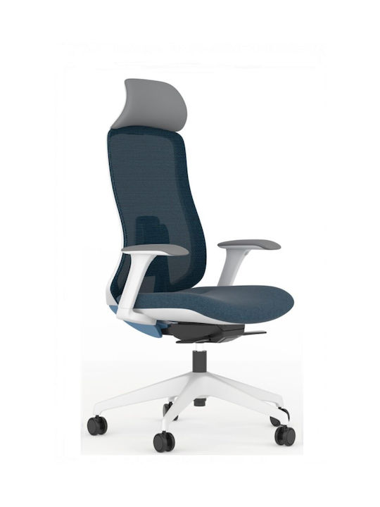 Καρέκλα Γραφείου με Ανάκλιση Dario Μπλε Antares International