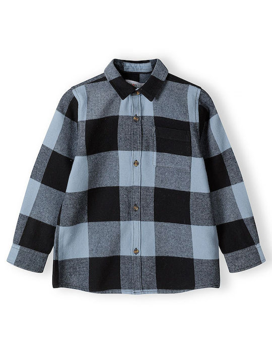 Minoti Kids Checked Shirt White