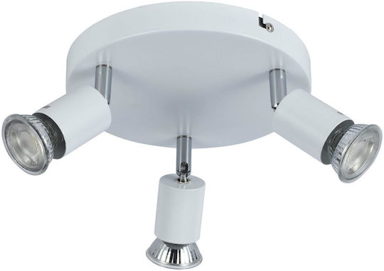 ARlight CCC 5215-3 WH Triple Spot with Socket GU10 in White Color