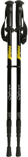 Ande Ande Spluga Telescopice Baston de trekking din aluminiu 2 buc Negre