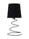 ARlight TLC 6002 BK Πορτατίφ για Ντουί E14 με Μαύρο Καπέλο και Βάση