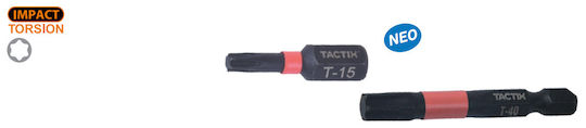 Tactix Σετ 2 Μύτες Κατσαβιδιού Torx