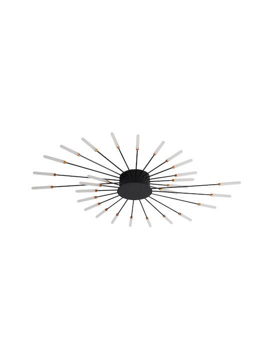ARlight Ceiling Mount Light 105cm Black with Integrated LED