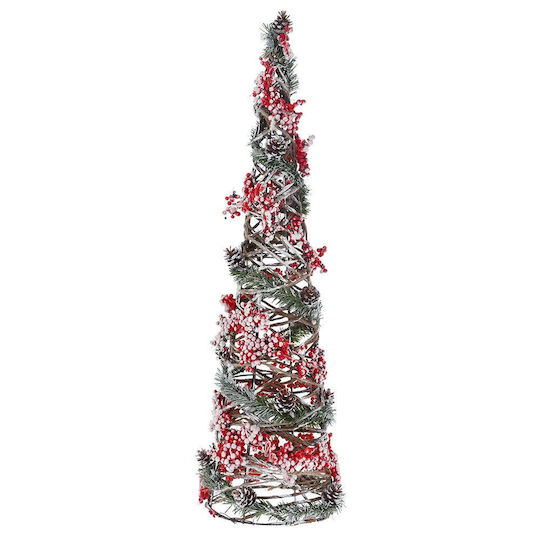 Christmas Decorative Mulberry Tree Cone 60cm Red