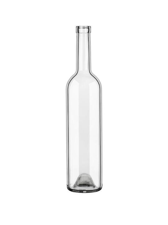 Μπουκάλι Νερού Γυάλινο με Βιδωτό Καπάκι Λευκό 750ml