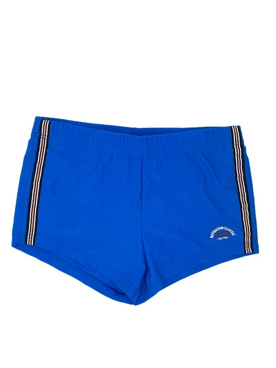 Costum de baie-boxer pentru bărbați albastru scuba 627815