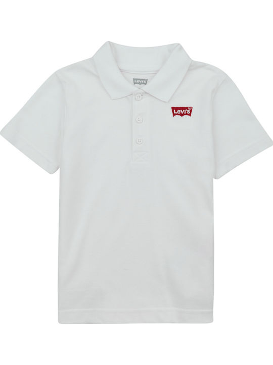 Levi's Polo pentru copii Cu mânecă scurtă Alb