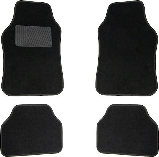 Kaver Set Covorașe Față și Spate 4buc din Covor pentru Volkswagen Polo Negre