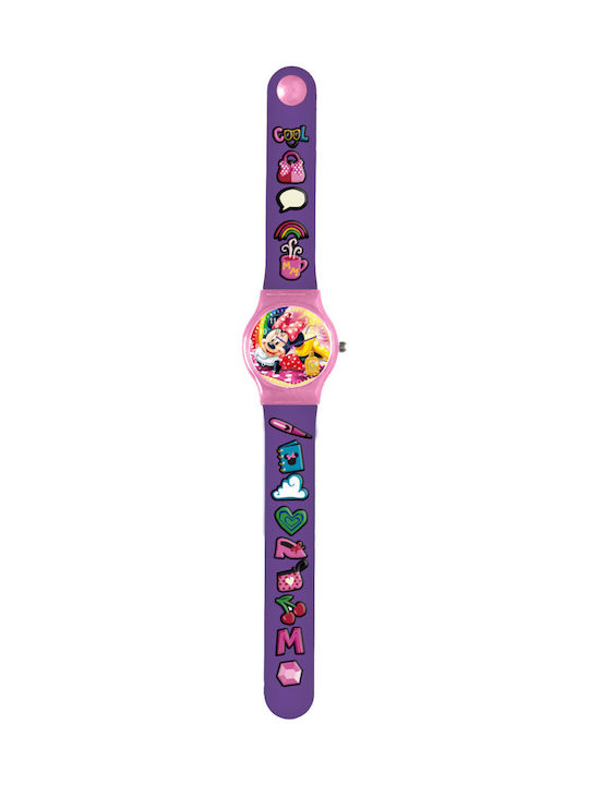 Kids Licensing Παιδικό Αναλογικό Ρολόι Μωβ