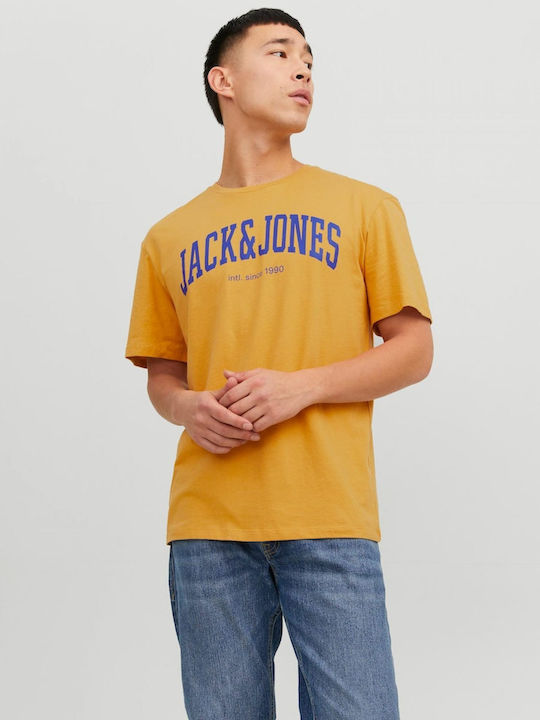 Jack & Jones Men's Short Sleeve T-shirt Yellow