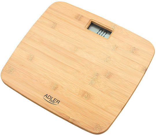Adler Ψηφιακή Ζυγαριά Bamboo 150kg Καφέ AD-8173