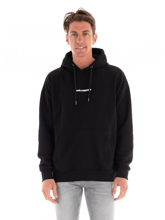 Karl Lagerfeld Men's Sweatshirt with Hood Black