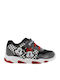 Mickey Mouse Kids Sneakers Anatomic with Scratch & Lights Black