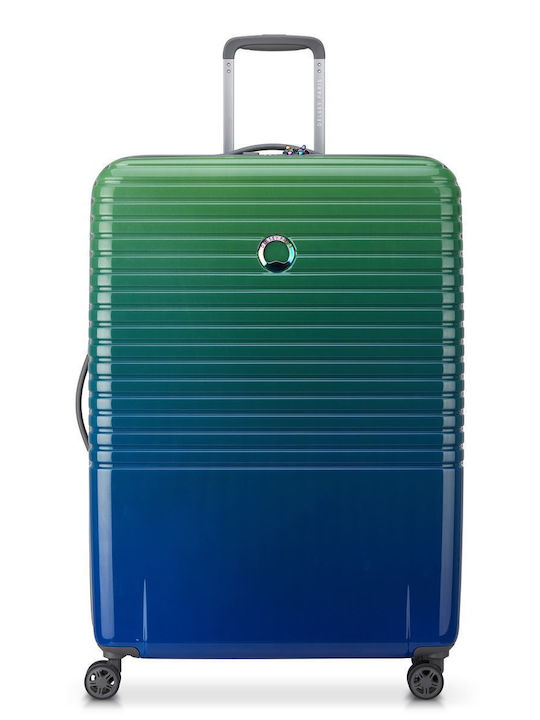 Delsey Caumartin Große Hartreisekoffer Mehrfarbig Grün Blau Gradient mit 4 Rädern Höhe 76cm