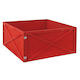 Weihnachtsbaumrock Holz Rot Ψάθινη Μ59xΠ28xΥ59εκ.