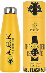 Estia Travel Flask Save the Aegean Flasche Thermosflasche Rostfreier Stahl BPA-frei AEK BC 500ml
