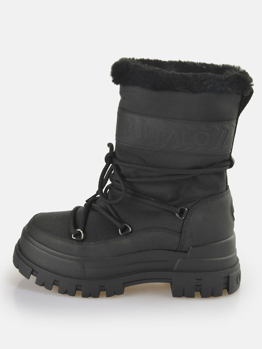 Buffalo Damen Knöchelstiefel Schwarz