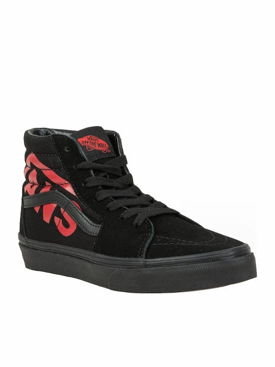 Vans Sk8-HI Zip Kinder Sneakers Hoch Schwarz