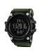 Skmei Digital Watch Chronograph Battery with Green Rubber Strap 213841_blue