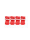 Nunbell Pet XLarge in Rot Farbe 4Stück