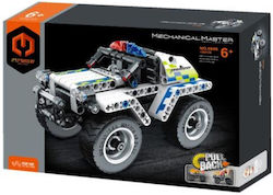 Qihui Mechanical Master - Pull Back Police Car Modellfigur Auto 199 Teile 29x19.5x6cm.