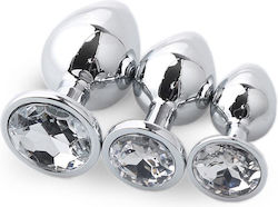 Kinksters Anal Plugs Set Small Gray