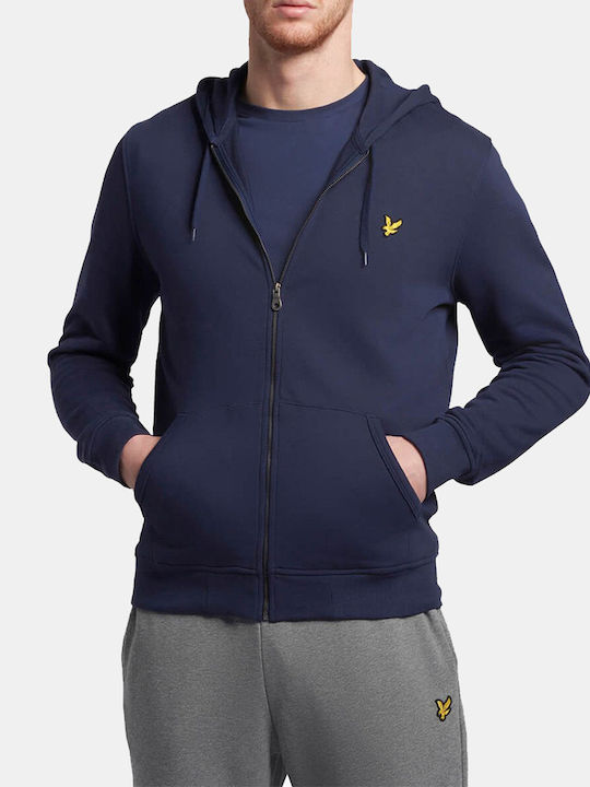 Lyle & Scott Винтидж Яке с Качулка Тъмносин