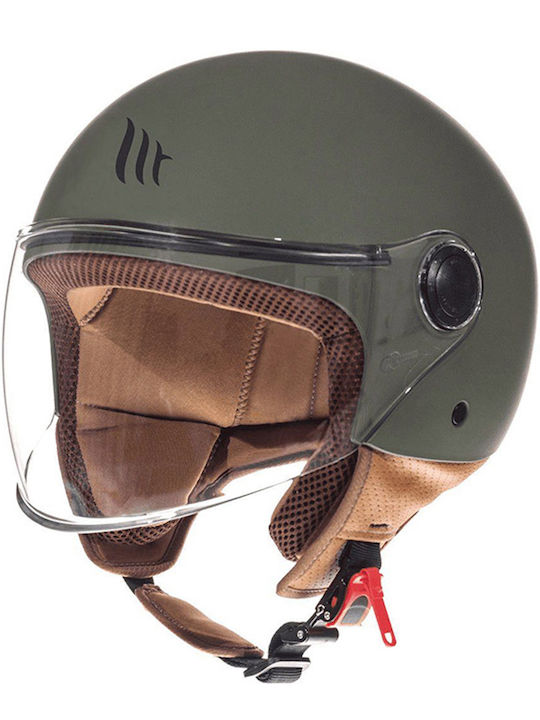 MT Street S Military Mat Motorcycle Helmet Jet ...
