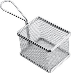 Salvinelli Frittierkorb Servierkorb Metallisch mit Abmessungen 10x8cm 1Stück