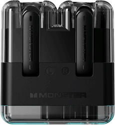 Monster XKT12 Earbud Bluetooth Handsfree Ακουστικά με Θήκη Φόρτισης Μαύρα