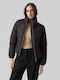 Vero Moda Women's Short Puffer Jacket for Spring or Autumn Black