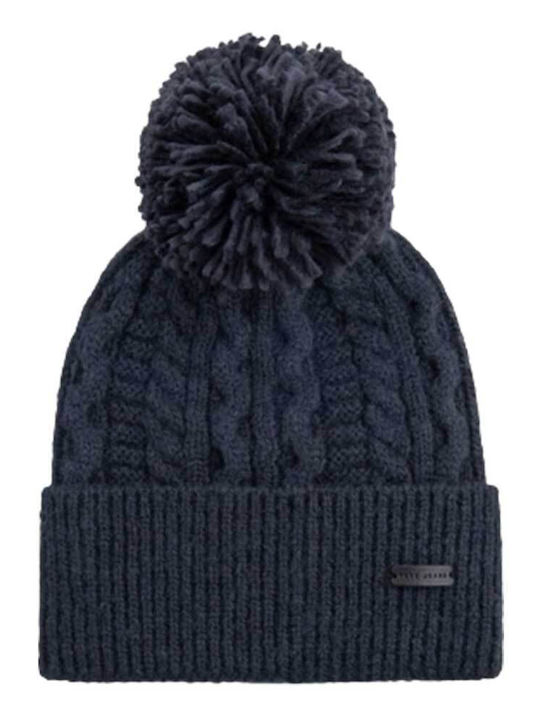 Pepe Jeans Knitted Beanie Cap Blue