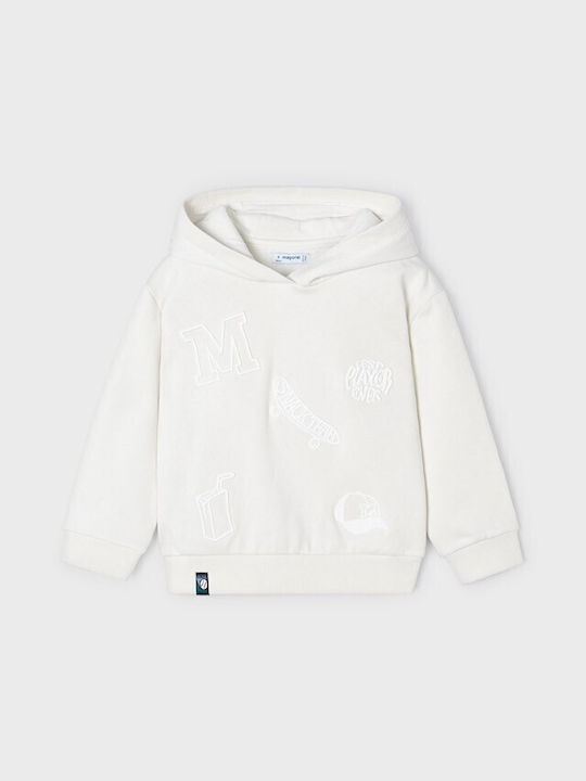 Mayoral Kids Sweatshirt with Hood White