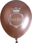 Set of 6 Balloons Latex Rose Gold Princess 30cm